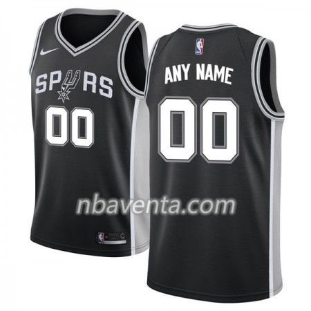 Camiseta Hombre San Antonio Spurs Personalizadas Nike 2017-18 Negro Swingman